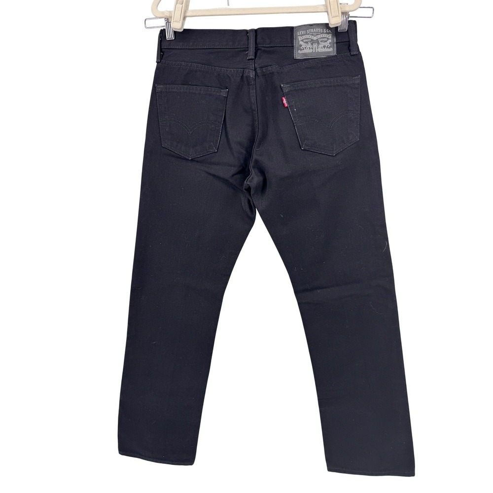 Levi 501 Jeans 30x30 Black Denim Mens Straight Leg